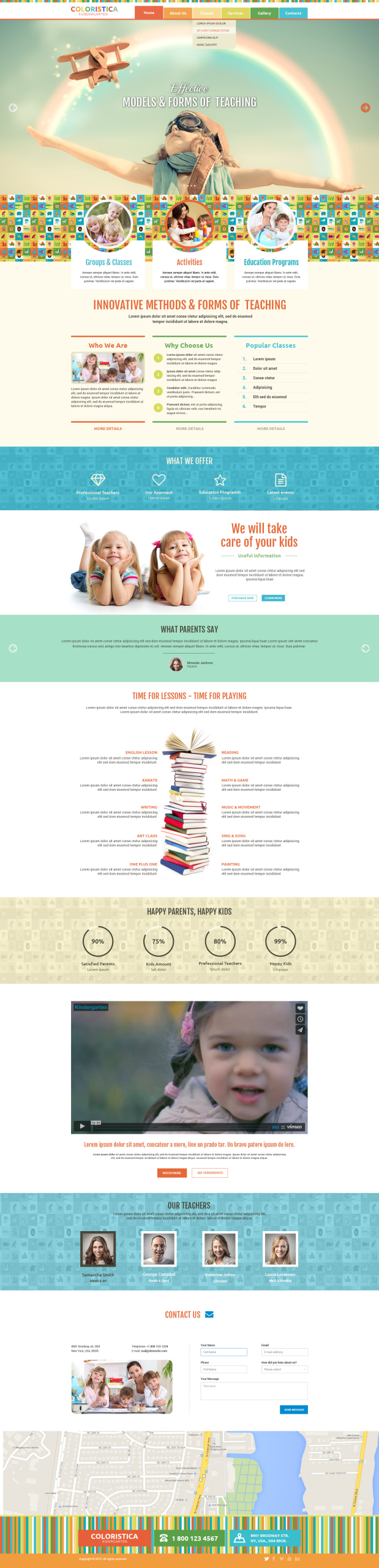 Preschool Bootstrap Template