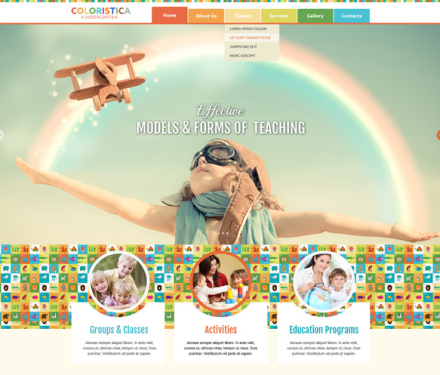 Preschool Bootstrap Template