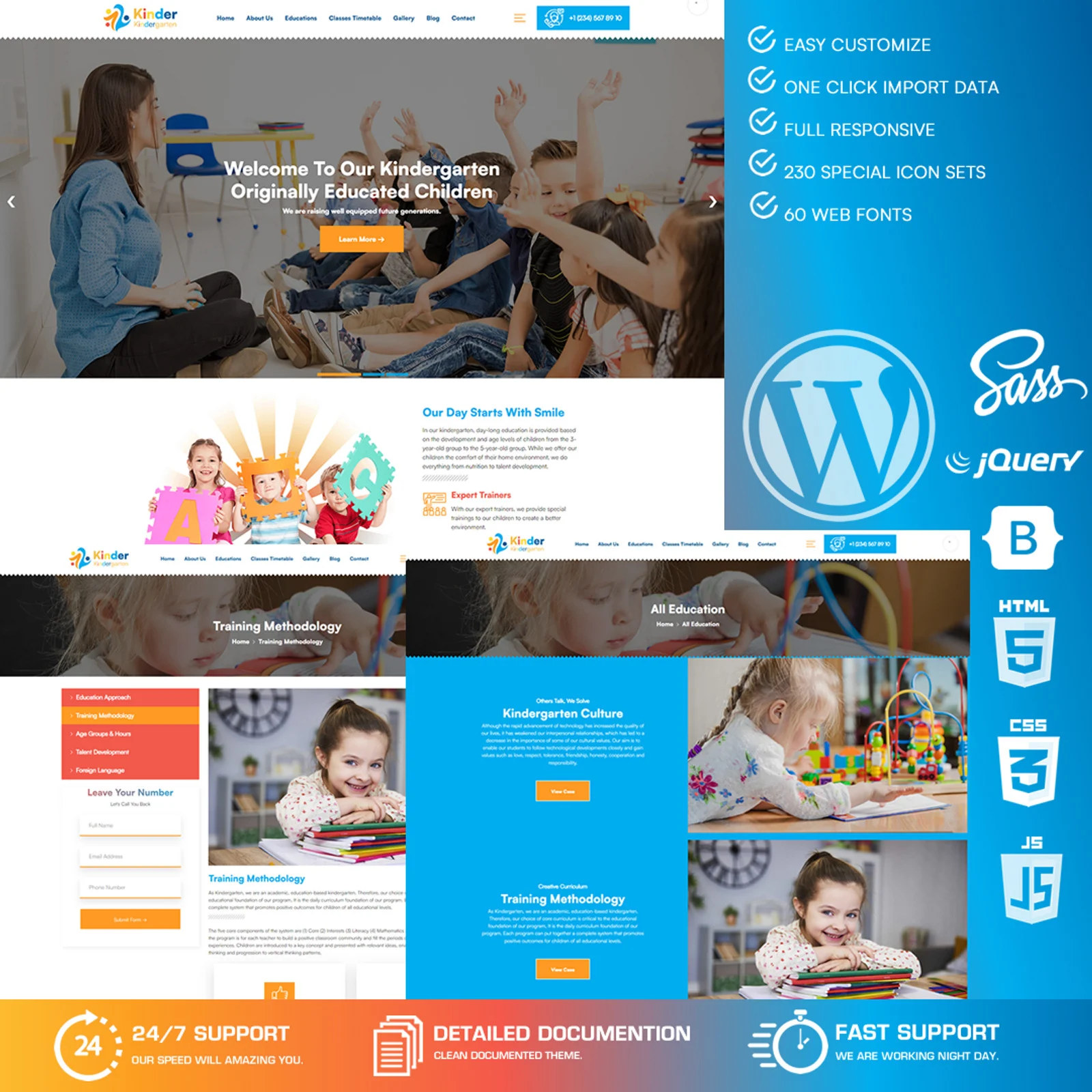 Kindergarten WordPress