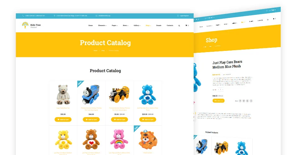 Kindergarten HTML Bootstrap Template