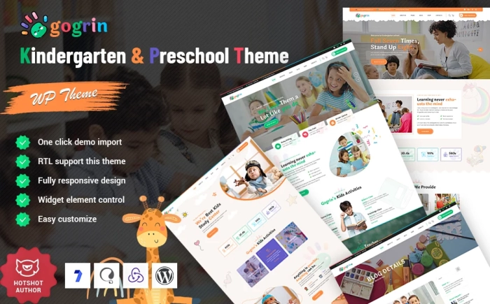 Gogrin-Kindergarten WordPress Theme