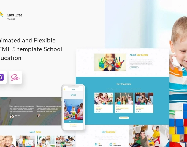 Kids Tree Bootstrap 5 HTML template