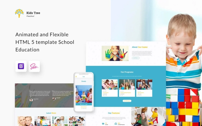 Kids Tree Bootstrap 5 HTML template